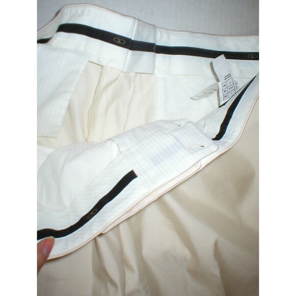 New NWT 54 Mens Tuxedo Suit Pants Jacket 44 Italy Valentino Cream White Designer - Picture 9 of 12